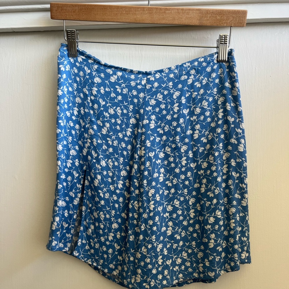 Floral Blue Skirt